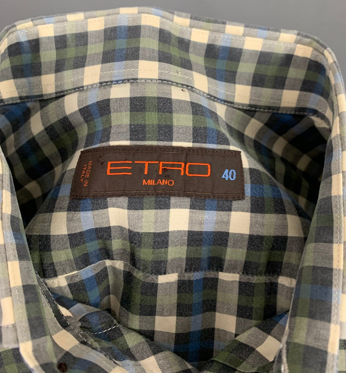 ETRO MILANO Checked SHIRT - ETRO Mens Size 40 - Medium - M Made in Ita –  fairytale-romance.co.uk