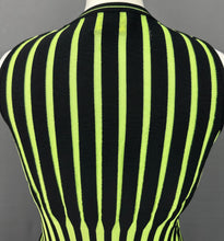 Load image into Gallery viewer, FAUSTO PUGLISI SLEEVELESS JUMPER / BLACK &amp; GREEN TOP - Size IT 40 - UK 8
