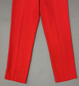 GUCCI TROUSERS - Red - Tapered Leg - Women's Size IT 42 - UK 10