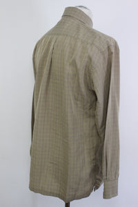 ROCHAS Paris Mens Long Sleeved Checked Pattern SHIRT - Size Medium - M