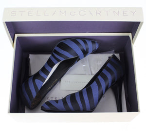 STELLA McCARTNEY Zebra Print KIRIT Court Shoe HEELS Size 37.5 - UK 4.5 - US 7.5