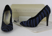 Load image into Gallery viewer, STELLA McCARTNEY Zebra Print KIRIT Court Shoe HEELS Size 37.5 - UK 4.5 - US 7.5
