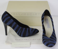 Load image into Gallery viewer, STELLA McCARTNEY Zebra Print KIRIT Court Shoe HEELS Size 37.5 - UK 4.5 - US 7.5
