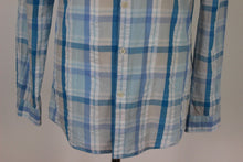Load image into Gallery viewer, JACK WILLS Mens Blue Checked Long Sleeved SHIRT - Size Small - S
