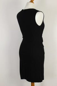 PINKO Ladies Black Side Cinched DRESS - Size IT 40 - UK 8 - US 4 - Made in Italy