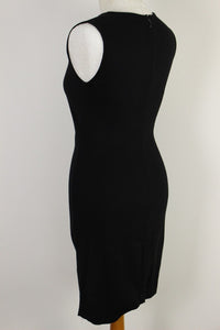PINKO Ladies Black Side Cinched DRESS - Size IT 40 - UK 8 - US 4 - Made in Italy