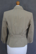 Load image into Gallery viewer, PAUL SMITH Ladies Beige Striped BLAZER / TAILORED JACKET - Size IT 44 - UK 12
