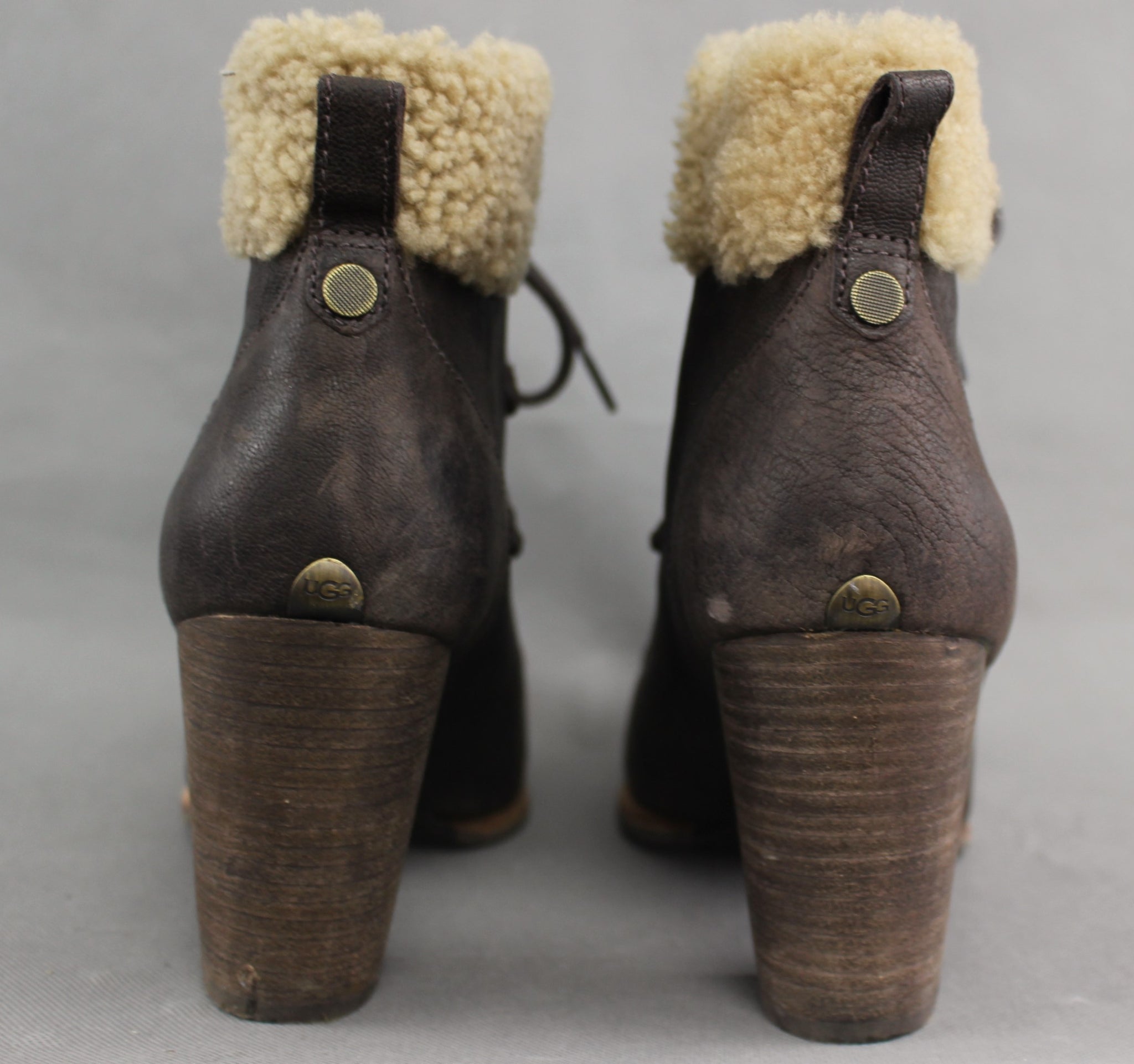 Womens Papaya Brown Tan Zip Fastening High Heel Ankle Boots UK 8 EUR 42 |  eBay