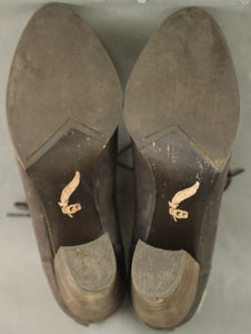 UGG AUSTRALIA Brown High Heel Sheepskin Trimmed Ankle BOOTS - Size EU 41 - UK 8.5 - US 10 - UGGS