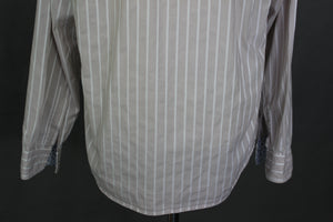HUGO BOSS Mens CANTOS-1 Striped Long Sleeved SHIRT - Size Large - L