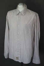 Load image into Gallery viewer, HUGO BOSS Mens CANTOS-1 Striped Long Sleeved SHIRT - Size Large - L
