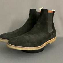 Load and play video in Gallery viewer, COMMON PROJECTS CHELSEA BOOTS - BLACK SUEDE - Men&#39;s Size EU 42 - UK 8
