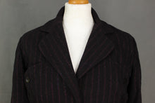 Load image into Gallery viewer, ARMAND VENTILO Ladies Purple Striped Wool Blend JACKET Size FR 38 - UK 10 - IT 42
