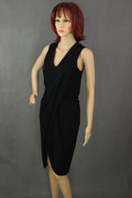 Load image into Gallery viewer, HELMUT LANG Ladies Crossover Drape Sleeveless Black DRESS - Size Small S
