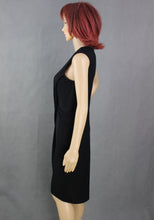 Load image into Gallery viewer, HELMUT LANG Ladies Crossover Drape Sleeveless Black DRESS - Size Small S
