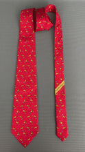 Load and play video in Gallery viewer, SALVATORE FERRAGAMO RED TIE - 100% SILK - Made in Italy
