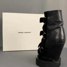Load and play video in Gallery viewer, ISABEL MARANT WEDGE BOOTS - OVER PONY - Size EU  / UK
