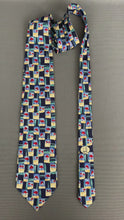 Load and play video in Gallery viewer, DUNHILL 100% SILK TIE - Beach Scene Pattern - Made in Italy
