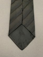 Load image into Gallery viewer, BOSS HUGO BOSS Mens Black Striped 100% SILK TIE - Made in Italy
