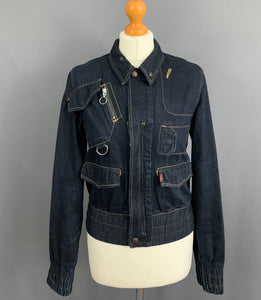 LEVI'S JEAN JACKET - BLUE DENIM - Womens Size Small S LEVIS LEVI STRAUSS &Co