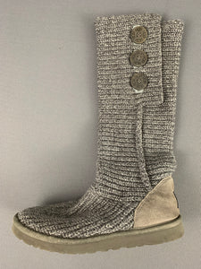 UGG AUSTRALIA Grey CARDY BOOTS - Size EU 39 - UK 6.5 - US 8  UGGS