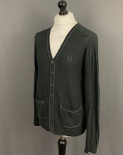 Load image into Gallery viewer, ARMANI JEANS GREY CARDIGAN - 100% Cotton - Mens Size Medium M
