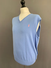 Load image into Gallery viewer, RALPH LAUREN SLEEVELESS JUMPER - 100% Pima Cotton - Mens Size M Medium
