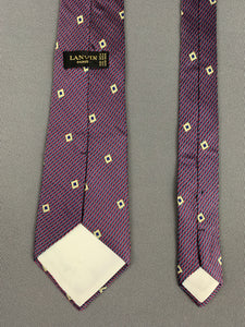 LANVIN Paris Mens 100% Silk TIE - FR19707