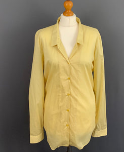 THE KOOPLES SHIRT / TOP - Yellow 100% Cotton - Women's Size XL - Extra Large