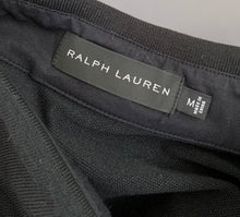 Load image into Gallery viewer, RALPH LAUREN POLO SHIRT - Black - Short Sleeved - Size M Medium
