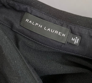 RALPH LAUREN POLO SHIRT - Black - Short Sleeved - Size M Medium