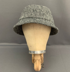 HARRIS TWEED TRILBY HAT by FailsWORTH - Herringbone Pattern - Size Small S