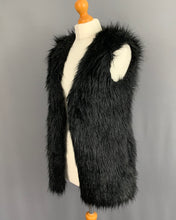 Load image into Gallery viewer, HALSTON FAUX FUR GILET - Silk Lined - Women&#39;s Size US 0 - UK 4
