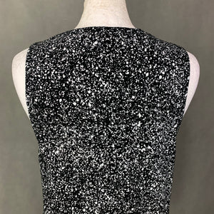 NICCE London Ladies Black & White Patterned Vest Top - Size Small - S
