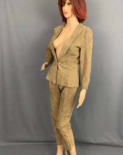 Load image into Gallery viewer, EMPORIO ARMANI LEATHER SUIT - 2 PIECE - JACKET IT 40 / UK 8 - TROUSERS IT 38 / UK 6
