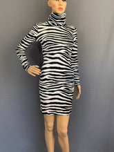 Load image into Gallery viewer, ROBERTO CAVALLI DRESS - ZEBRA PRINT - Size IT 38 - UK 6 - Made in Italy
