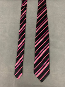 BOSS HUGO BOSS Mens Striped 100% SILK TIE - Made in Italy