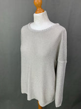 Load image into Gallery viewer, AIRFIELD Ladies Silver JUMPER - Size DE 42 - UK 14 - IT 46
