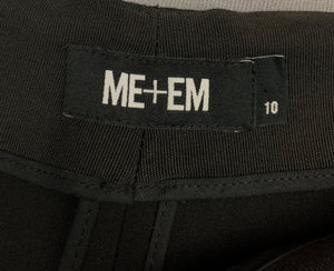 ME+EM Black Cropped TROUSERS - Size UK 10 ME + EM MEandEM