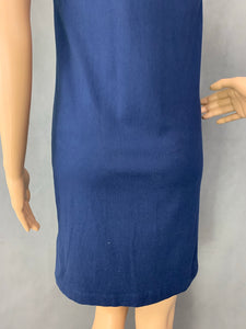 HENRI LLOYD Ladies Blue Cotton POLO SHIRT DRESS Size XS - UK 8