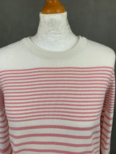 Load image into Gallery viewer, GANT Women&#39;s Pink Striped JUMPER - Size XS - Extra Small

