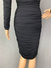 Load image into Gallery viewer, ELIZABETH &amp; JAMES Ladies Black Long Sleeved DRESS - Size S Small
