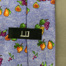 Load image into Gallery viewer, DUNHILL Mens Blue 100% SILK Still Life Fruit Graphic TIE - Made in Italy
