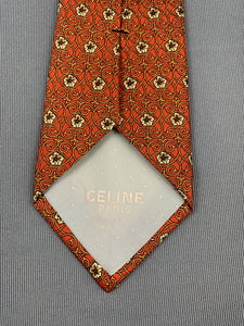 CELINE Paris 100% Silk TIE - Made in Spain - Luxurious Quality