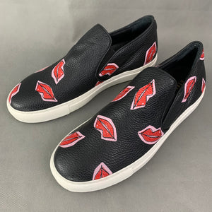 MARKUS LUPFER Black LIPS GRAPHIC TRAINERS / SHOES Size EU 40 - UK 7