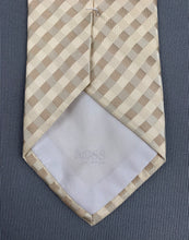 Load image into Gallery viewer, BOSS HUGO BOSS Mens Check Pattern 100% SILK TIE - Made in Italy
