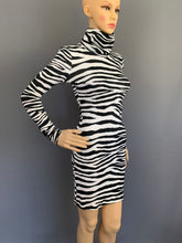 Load image into Gallery viewer, ROBERTO CAVALLI DRESS - ZEBRA PRINT - Size IT 38 - UK 6 - Made in Italy
