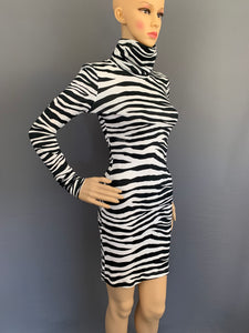 ROBERTO CAVALLI DRESS - ZEBRA PRINT - Size IT 38 - UK 6 - Made in Italy