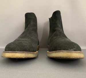 COMMON PROJECTS CHELSEA BOOTS - BLACK SUEDE - Men's Size EU 42 - UK 8