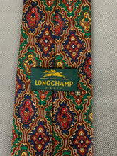 Load image into Gallery viewer, LONGCHAMP Paris Mens 100% Silk TIE - Made in Italy
